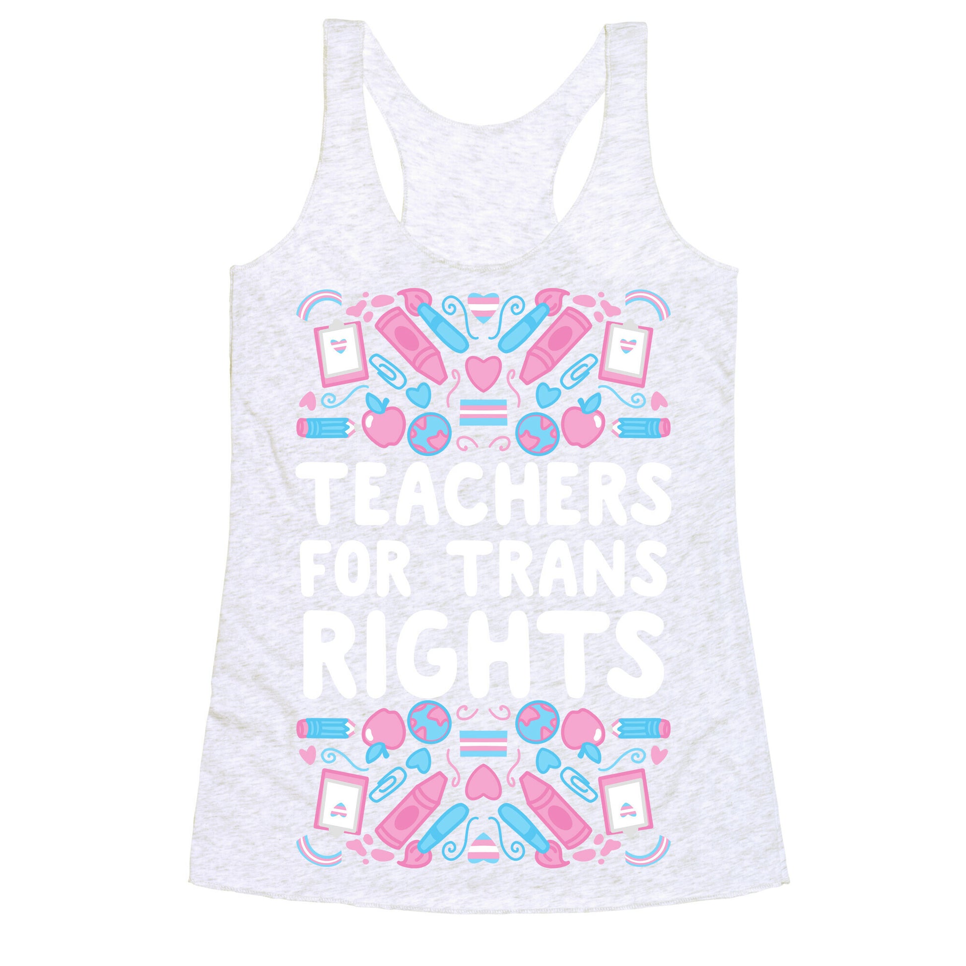 Teachers For Trans Rights Racerback Tank