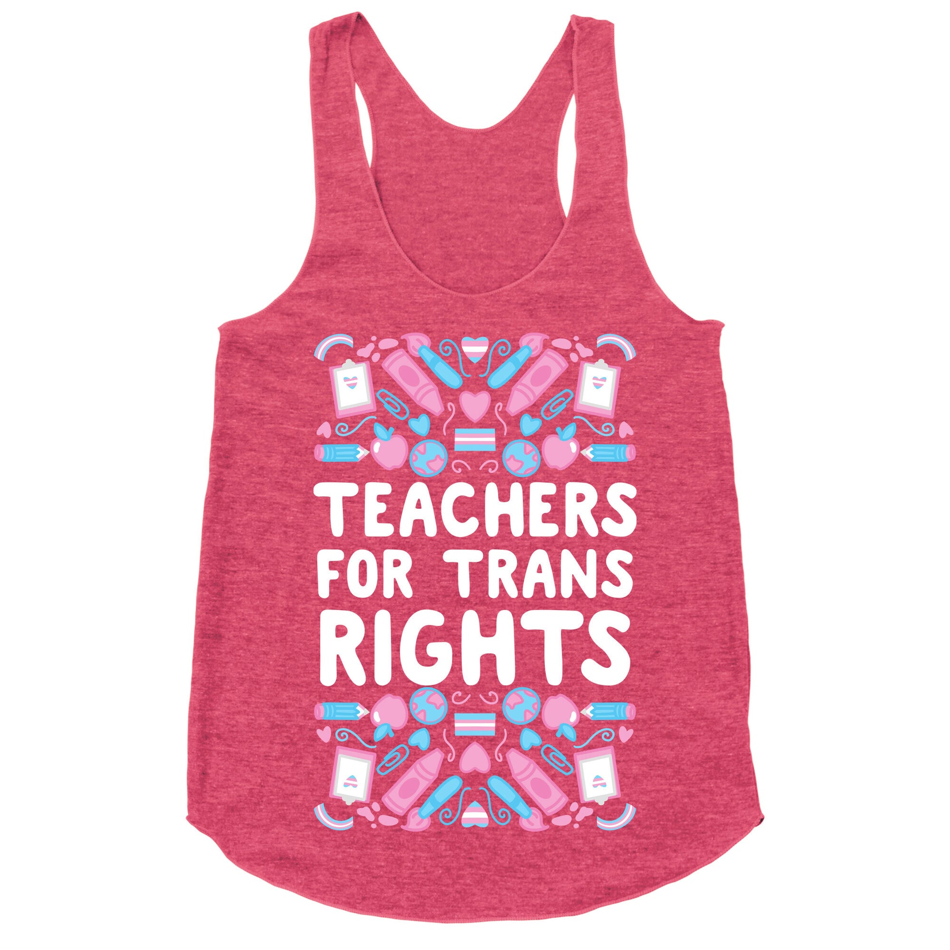 Teachers For Trans Rights Racerback Tank