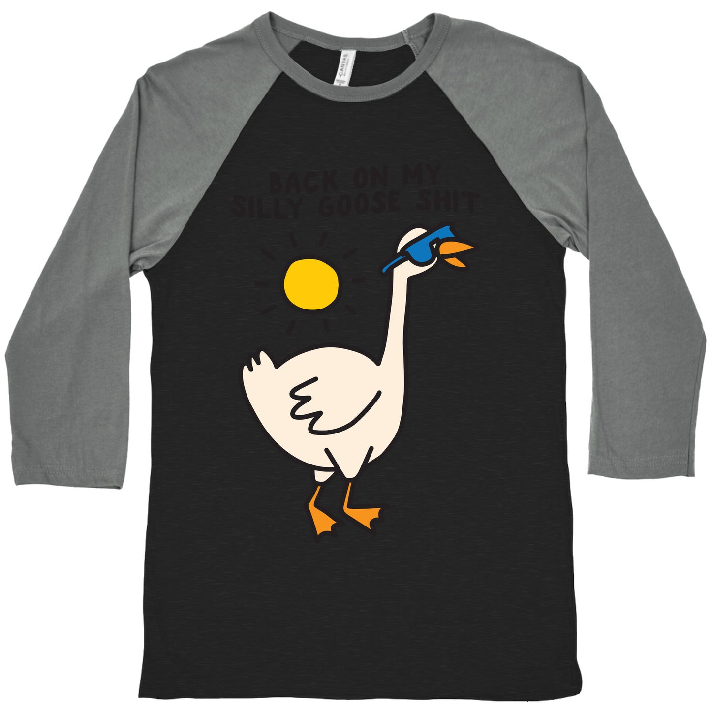 Back On My Silly Goose Shit Baseball Tee