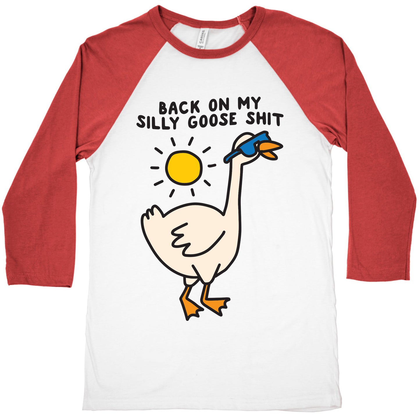 Back On My Silly Goose Shit Baseball Tee