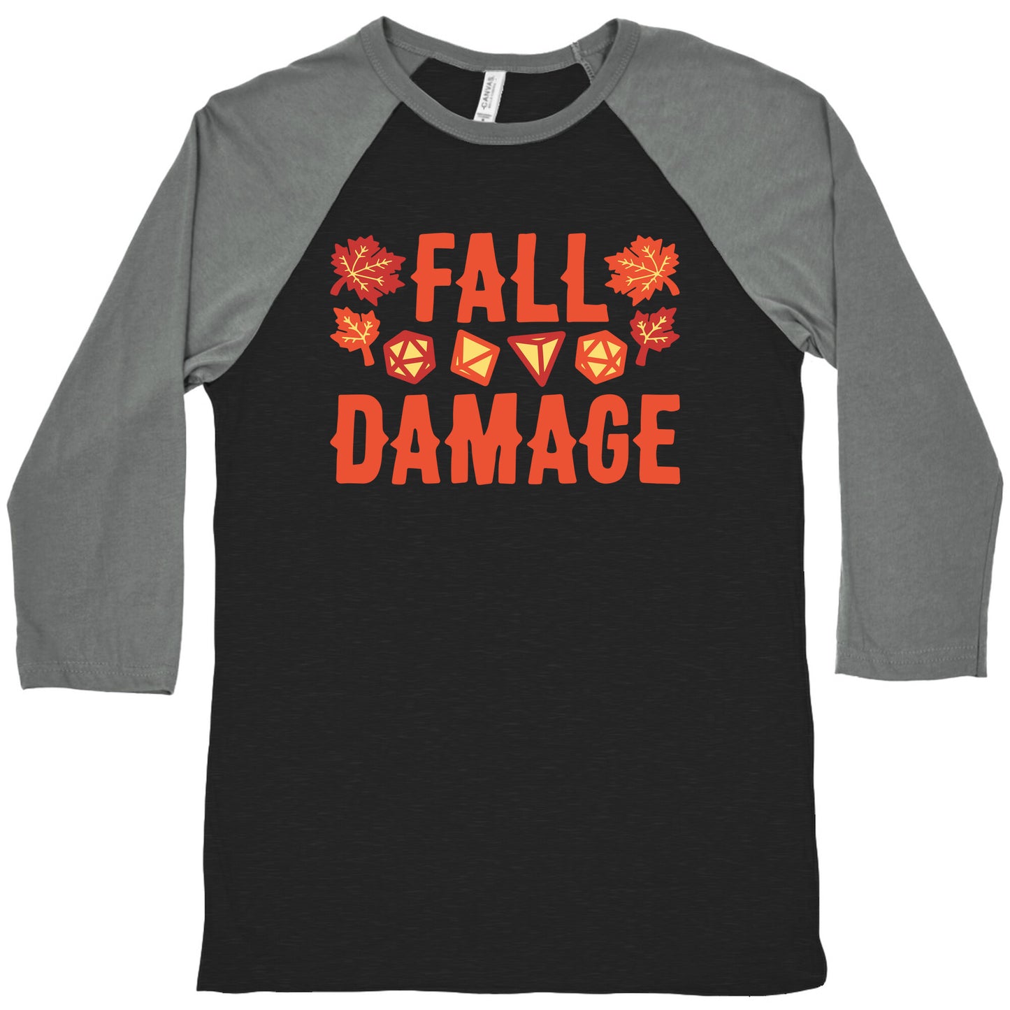 Fall Damage Baseball Tee