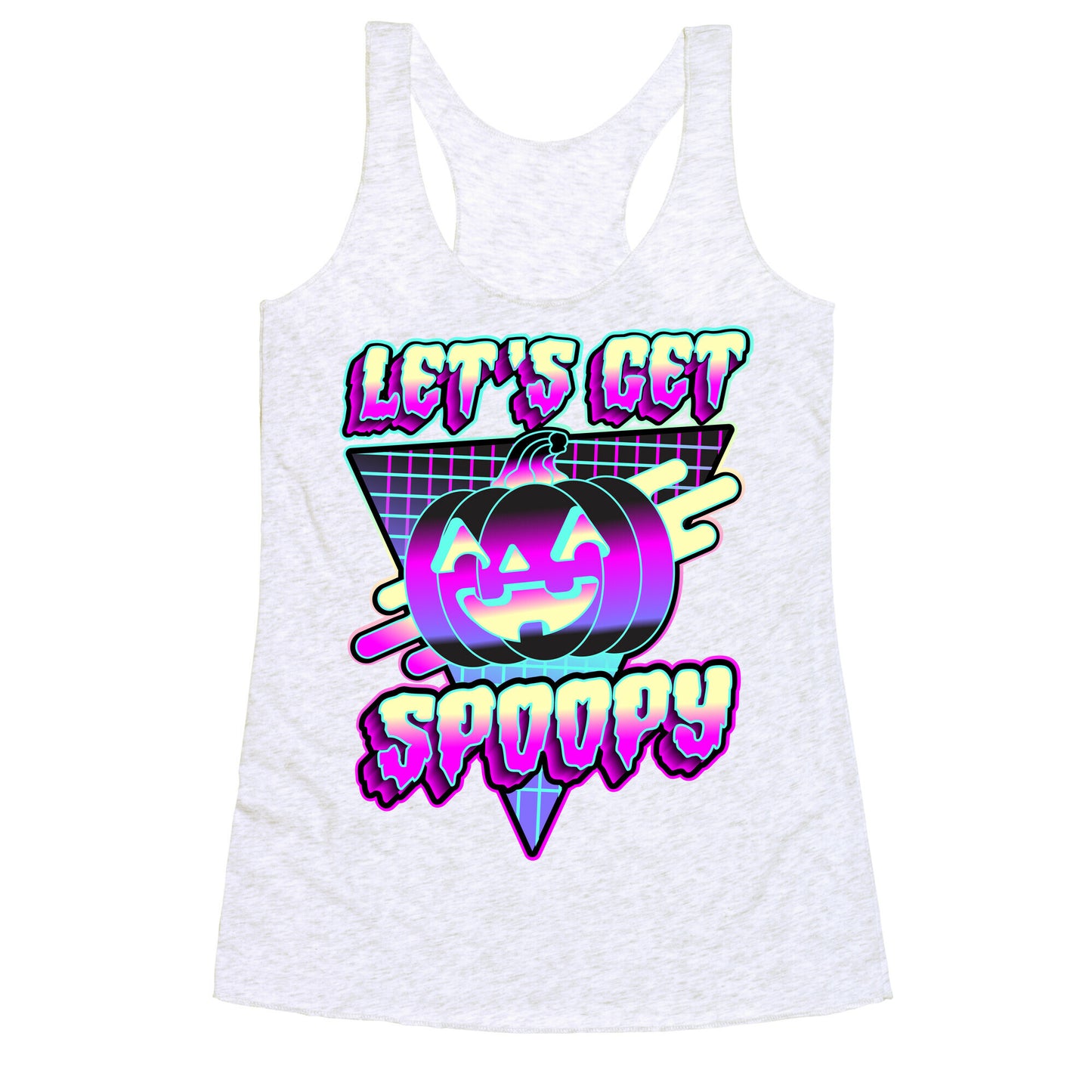 Retrowave Let's Get Spoopy Racerback Tank