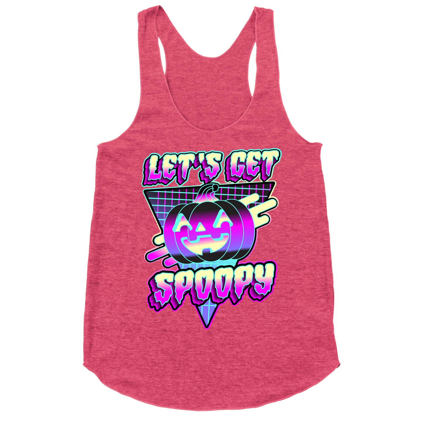 Retrowave Let's Get Spoopy Racerback Tank