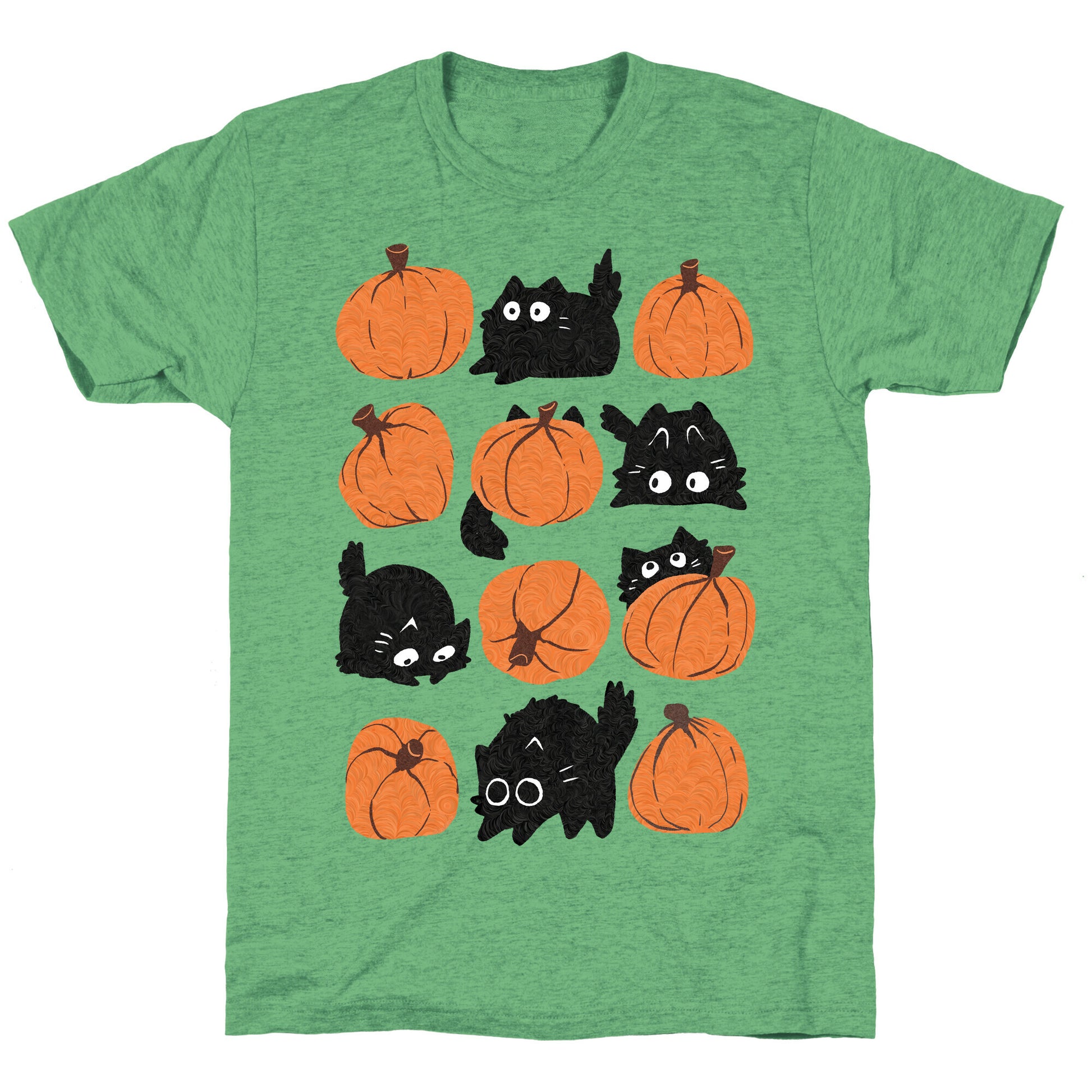 Pumpkin Cats Unisex Triblend Tee