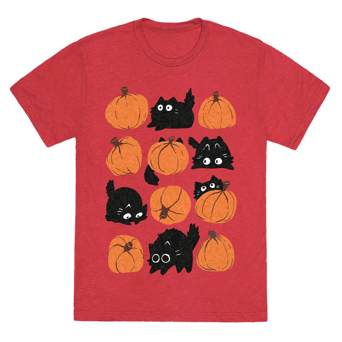 Pumpkin Cats Unisex Triblend Tee
