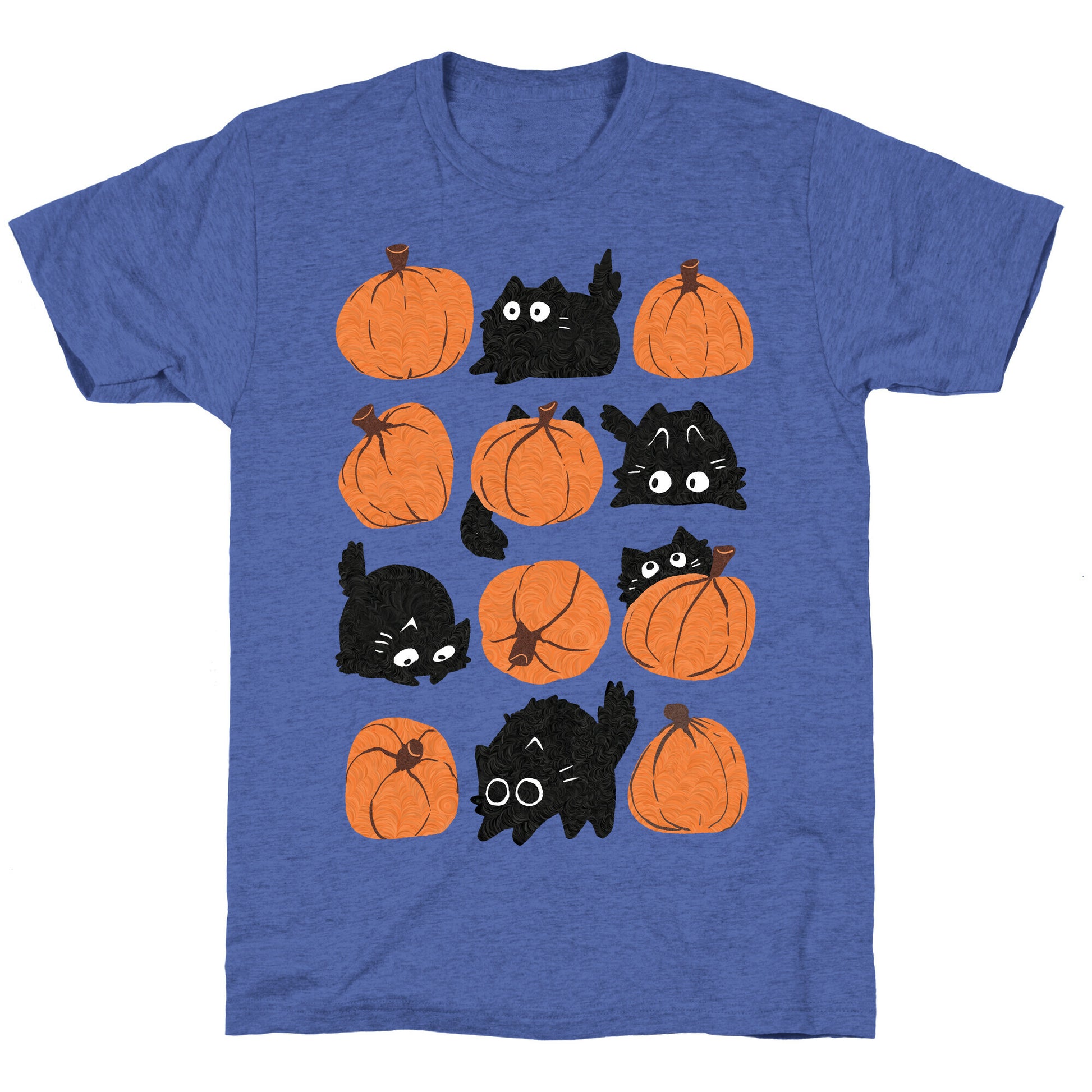 Pumpkin Cats Unisex Triblend Tee