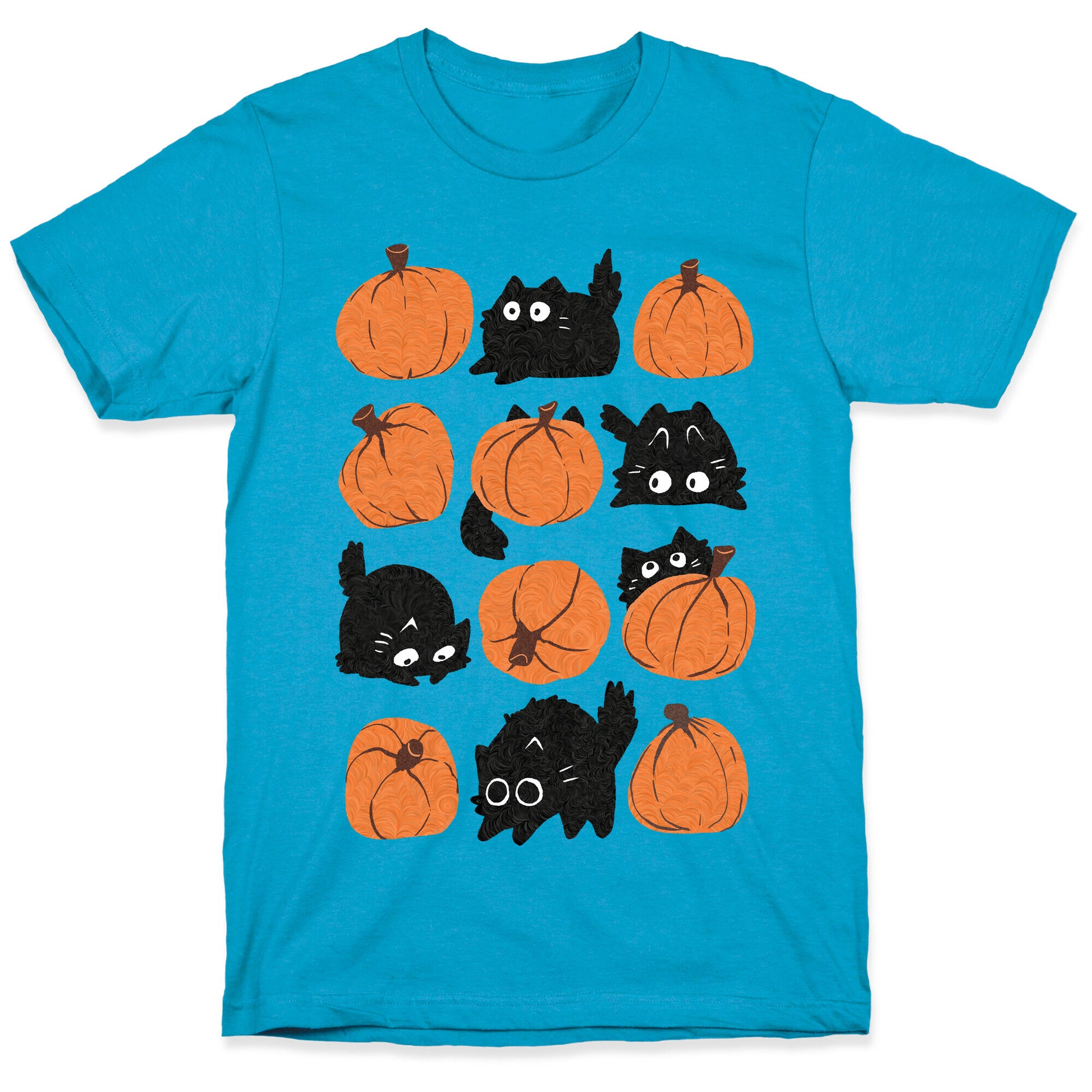 Pumpkin Cats Unisex Triblend Tee
