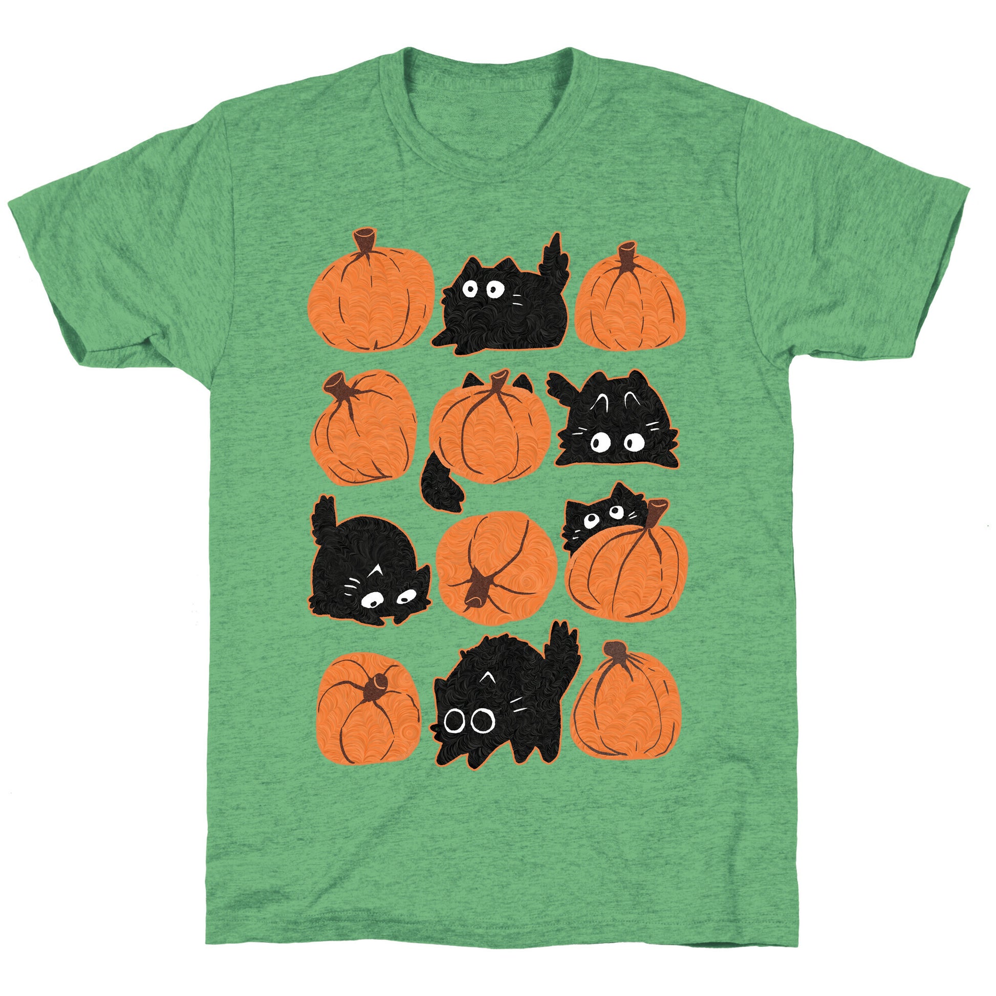 Pumpkin Cats Unisex Triblend Tee
