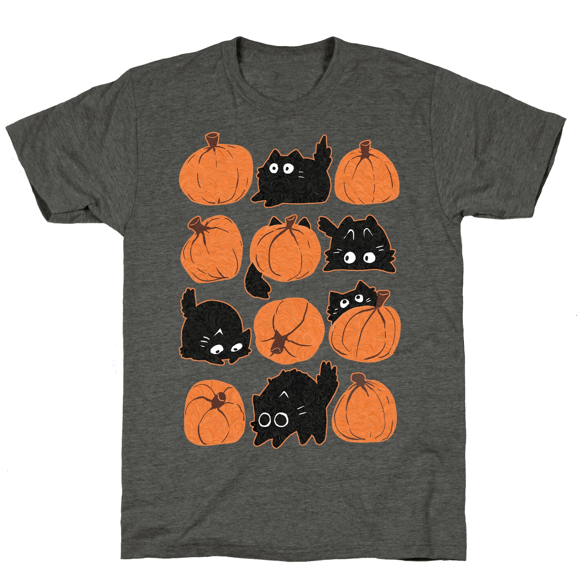 Pumpkin Cats Unisex Triblend Tee