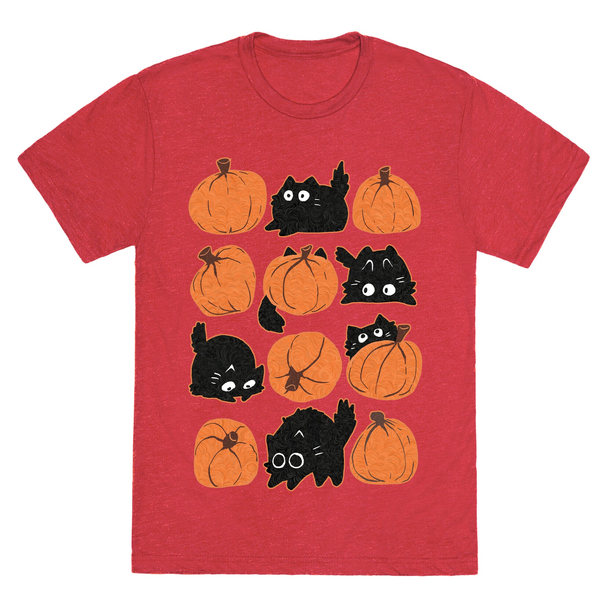 Pumpkin Cats Unisex Triblend Tee