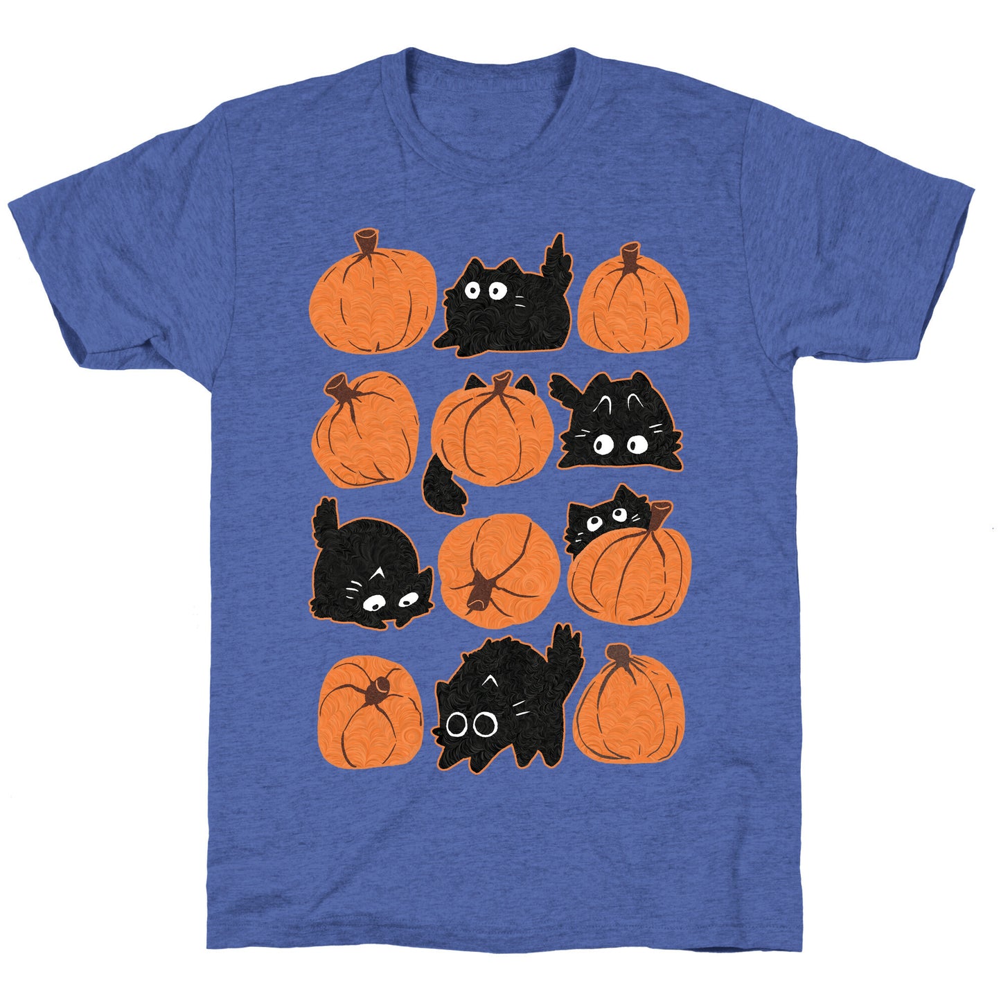 Pumpkin Cats Unisex Triblend Tee