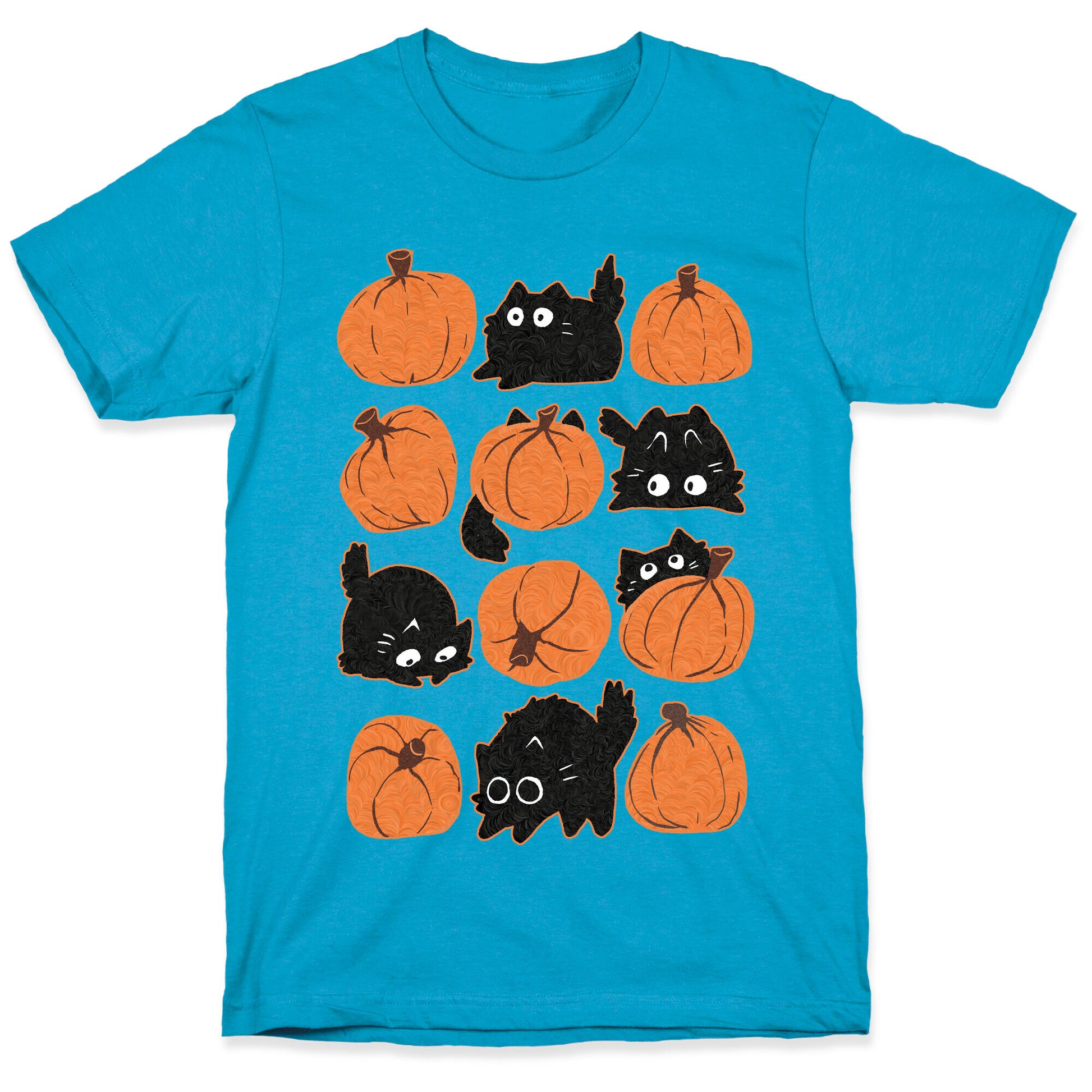 Pumpkin Cats Unisex Triblend Tee