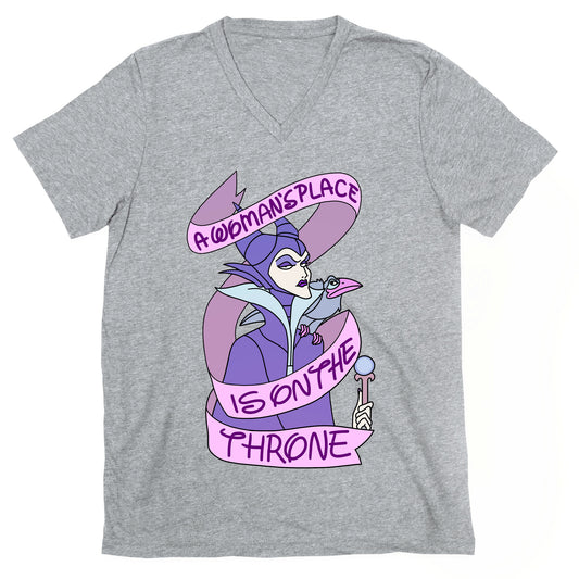 A Woman's Place Is On The Throne V-Neck