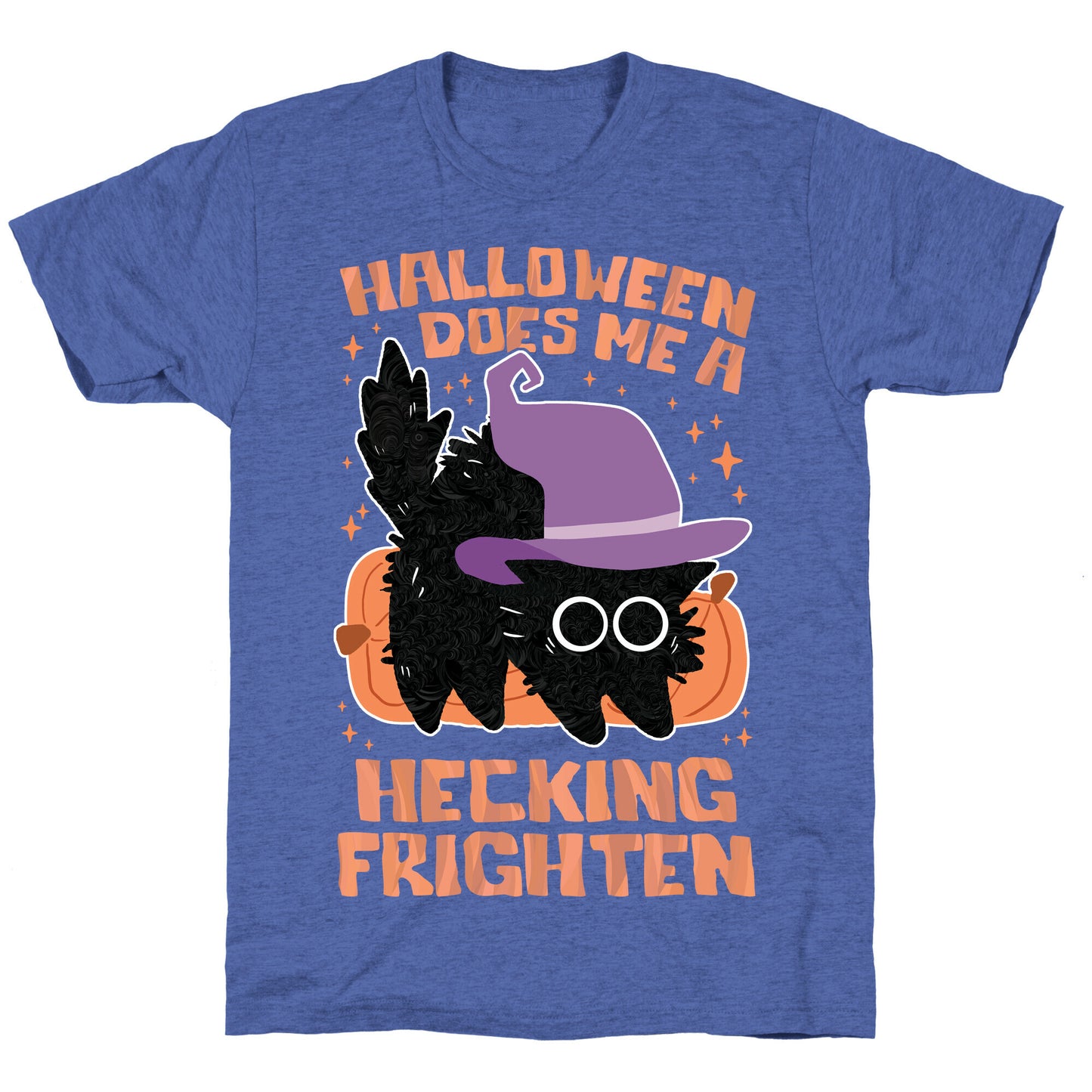 Halloween Does Me A Hecking Frighten Unisex Triblend Tee