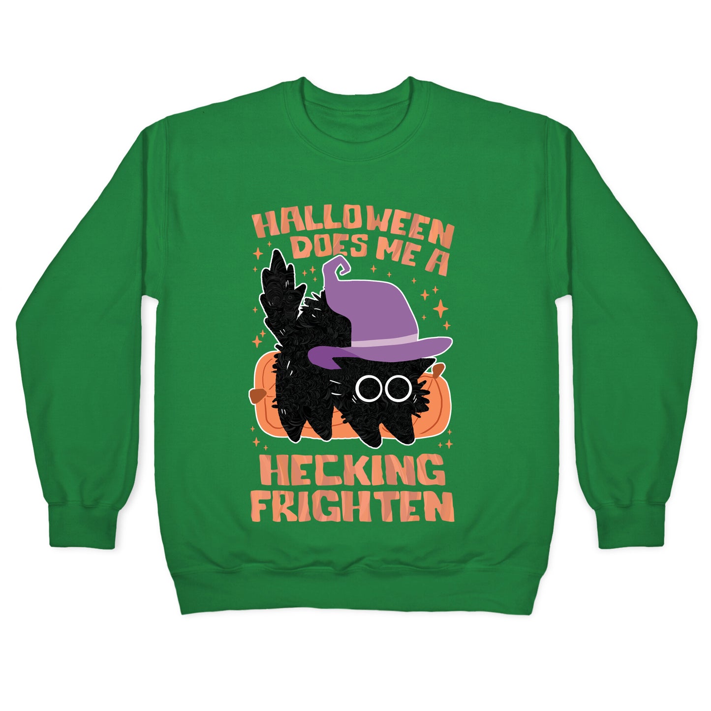 Halloween Does Me A Hecking Frighten Crewneck Sweatshirt