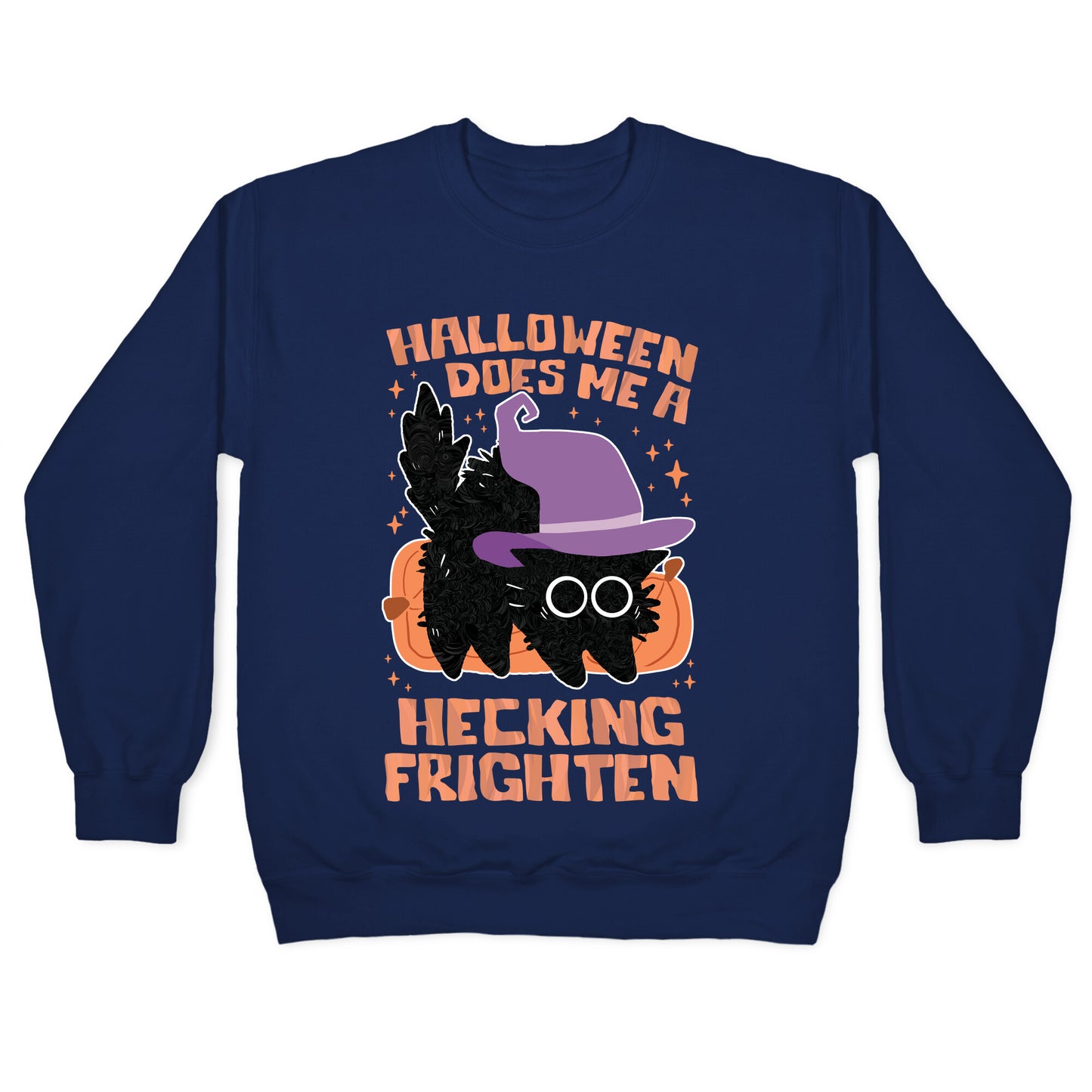 Halloween Does Me A Hecking Frighten Crewneck Sweatshirt