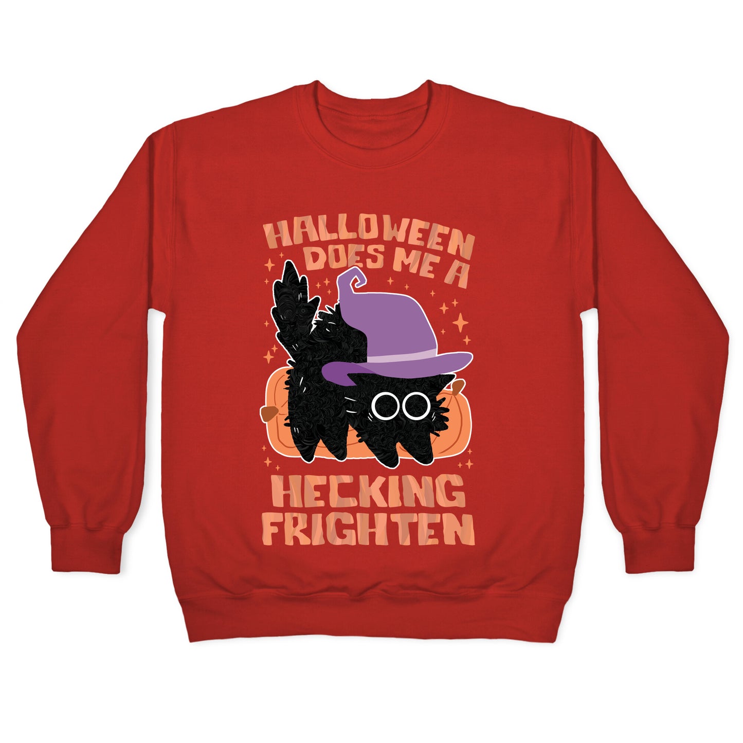 Halloween Does Me A Hecking Frighten Crewneck Sweatshirt