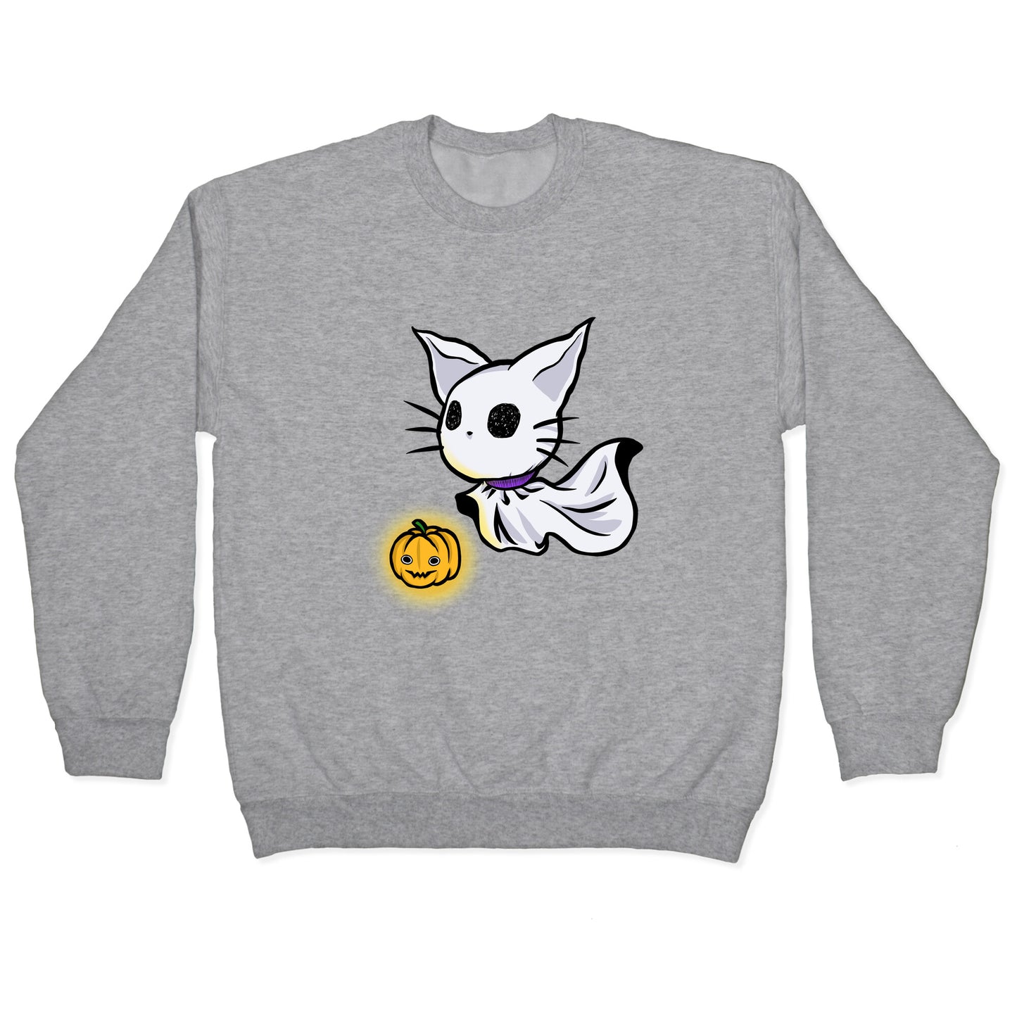 Ghost Cat Crewneck Sweatshirt
