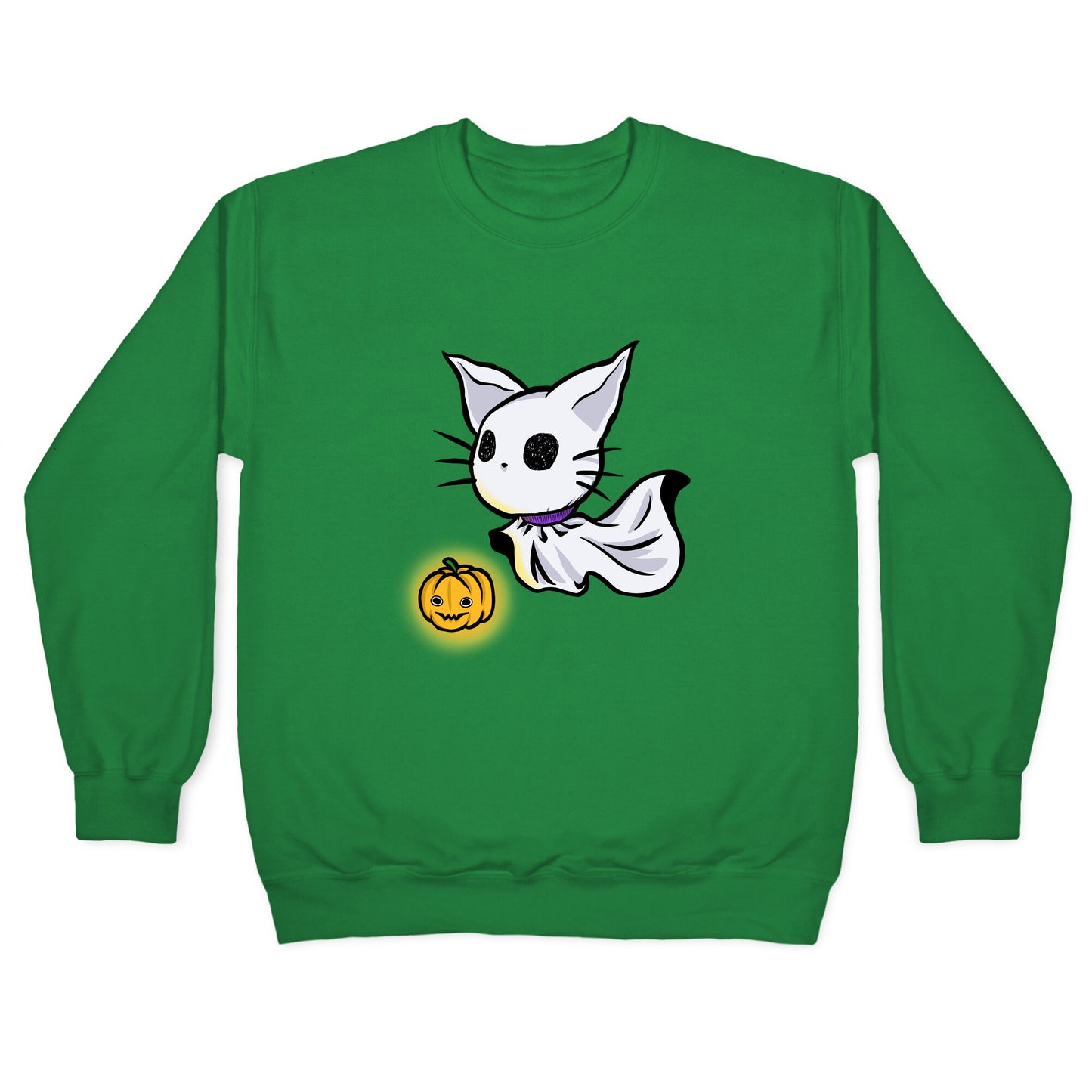 Ghost Cat Crewneck Sweatshirt