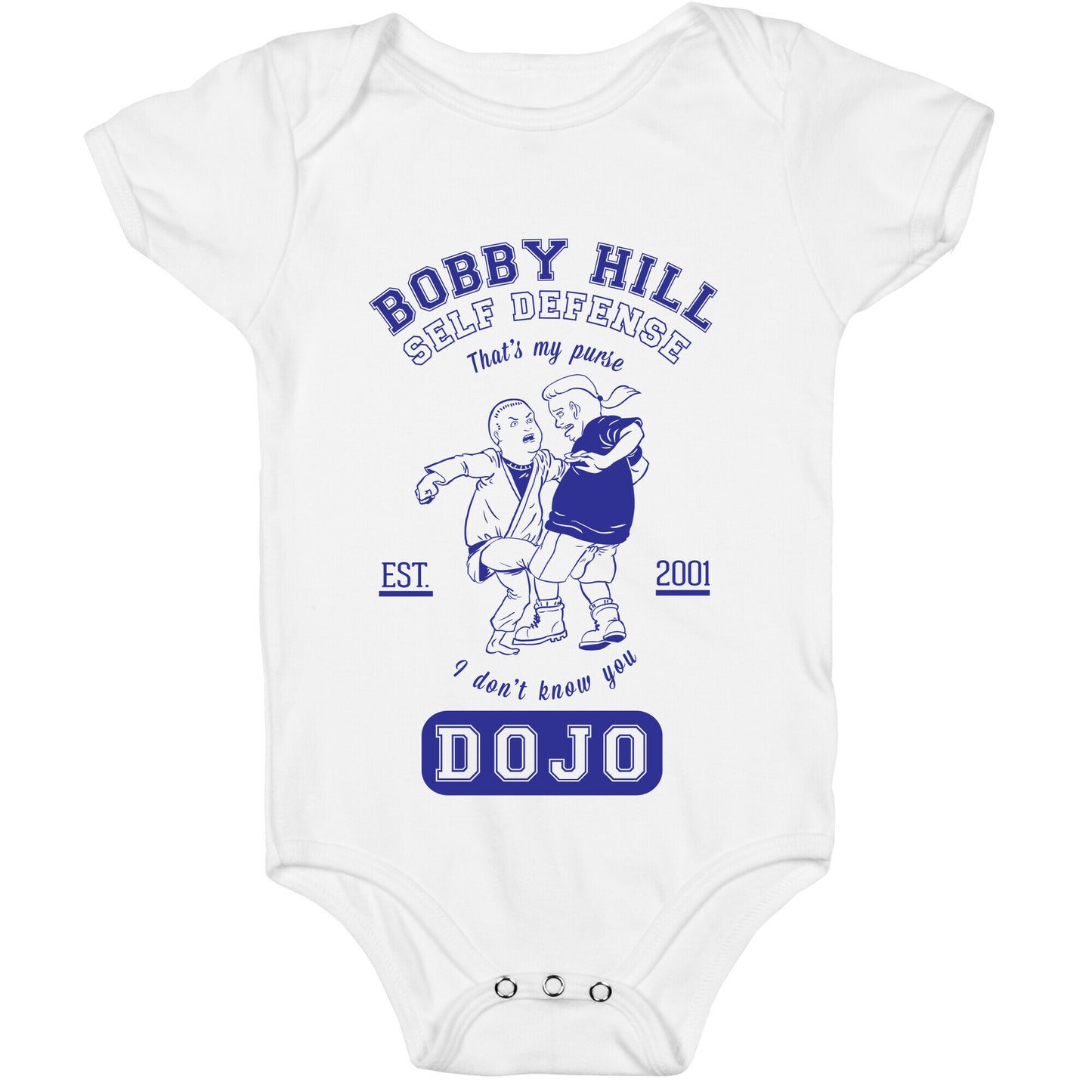 Bobby Hill Self Defense Dojo Baby One Piece