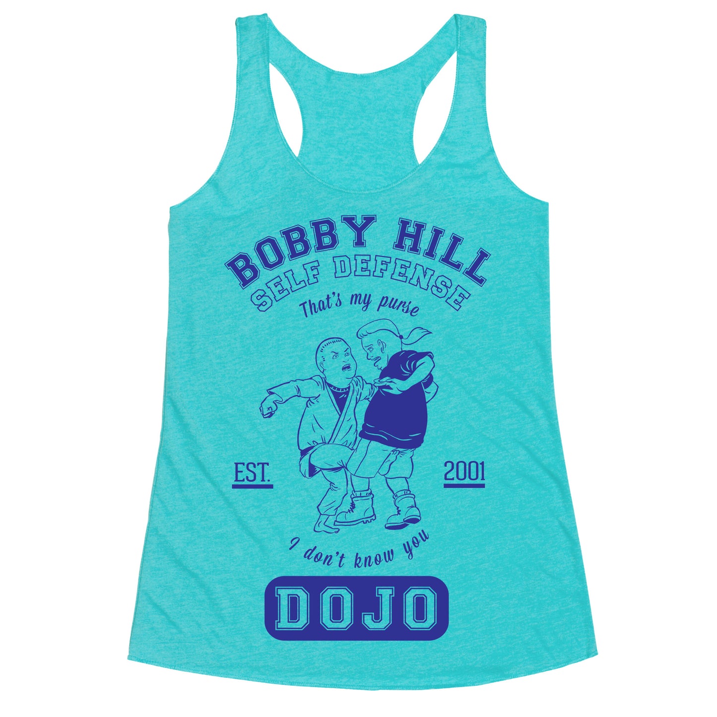 Bobby Hill Self Defense Dojo Racerback Tank