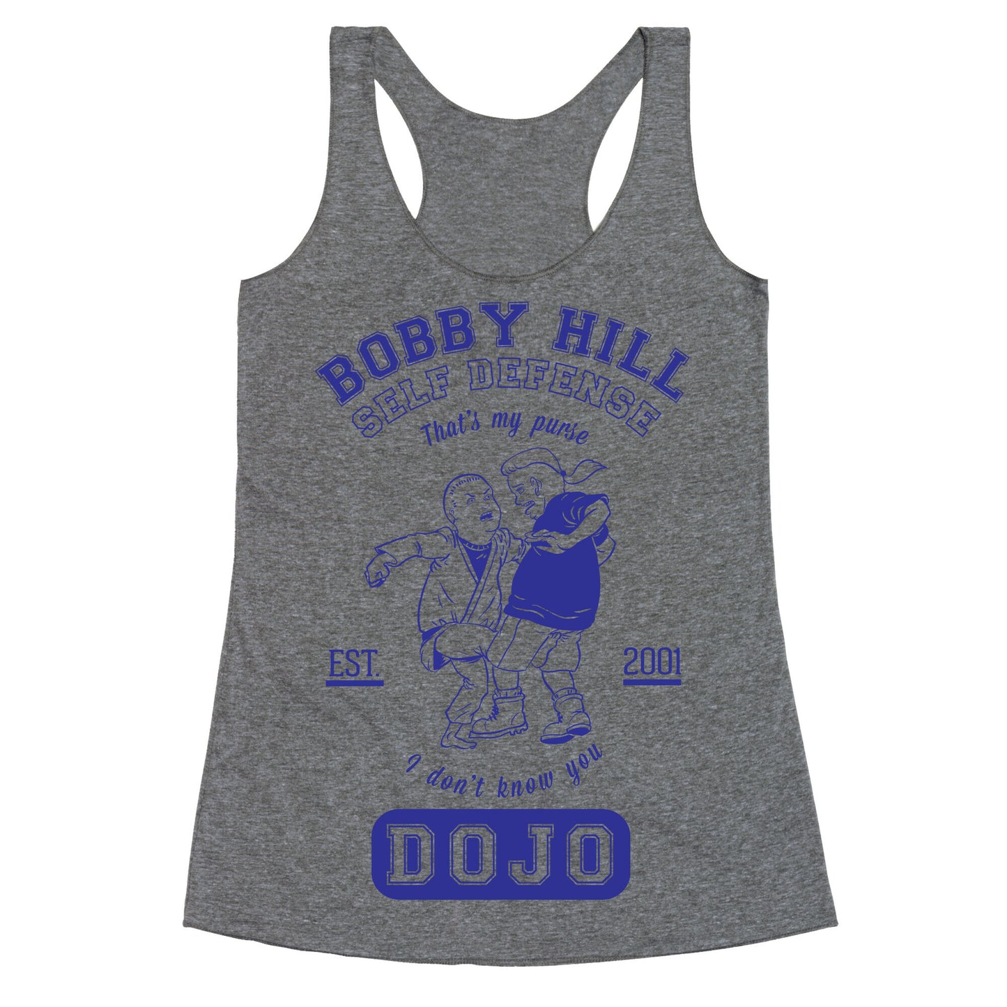 Bobby Hill Self Defense Dojo Racerback Tank