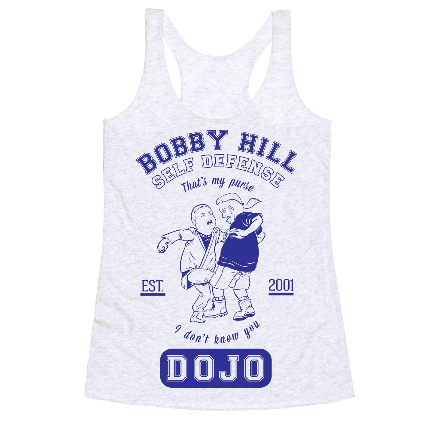 Bobby Hill Self Defense Dojo Racerback Tank