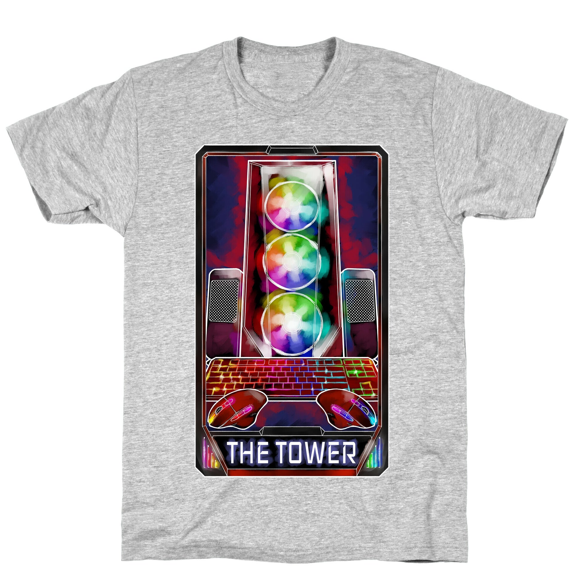 The Gaming Tower Tarot Card T-Shirt