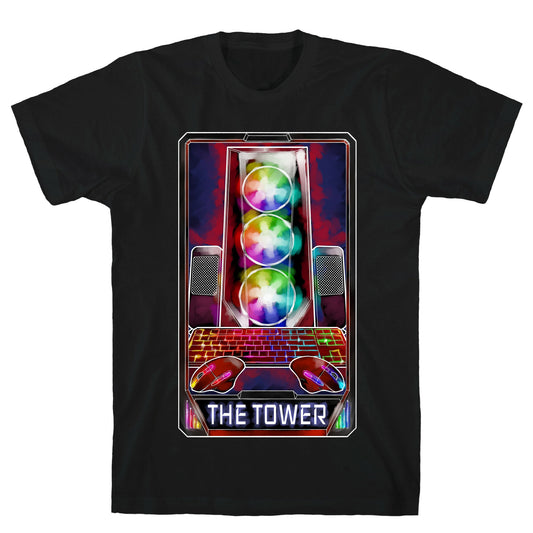 The Gaming Tower Tarot Card T-Shirt