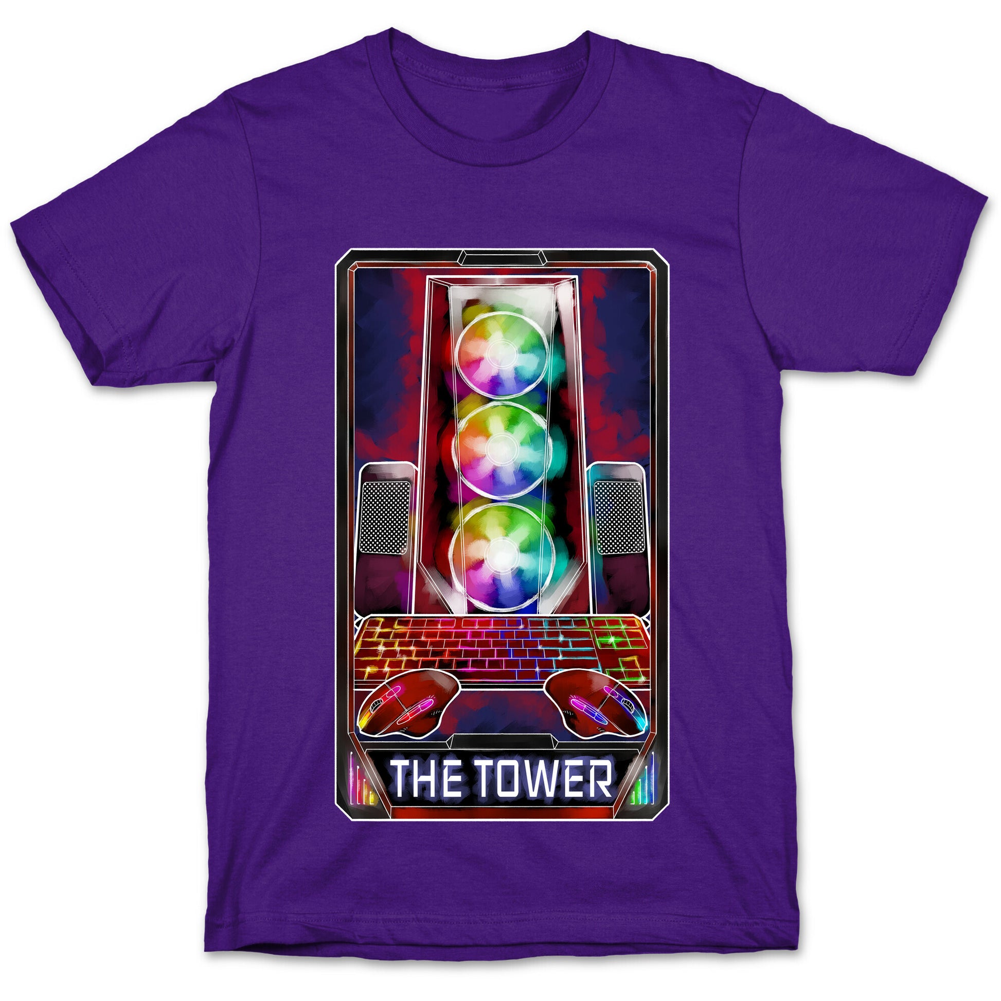 The Gaming Tower Tarot Card T-Shirt