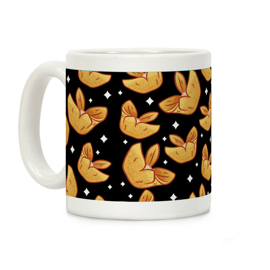 Crab Rangoons Pattern Black Coffee Mug