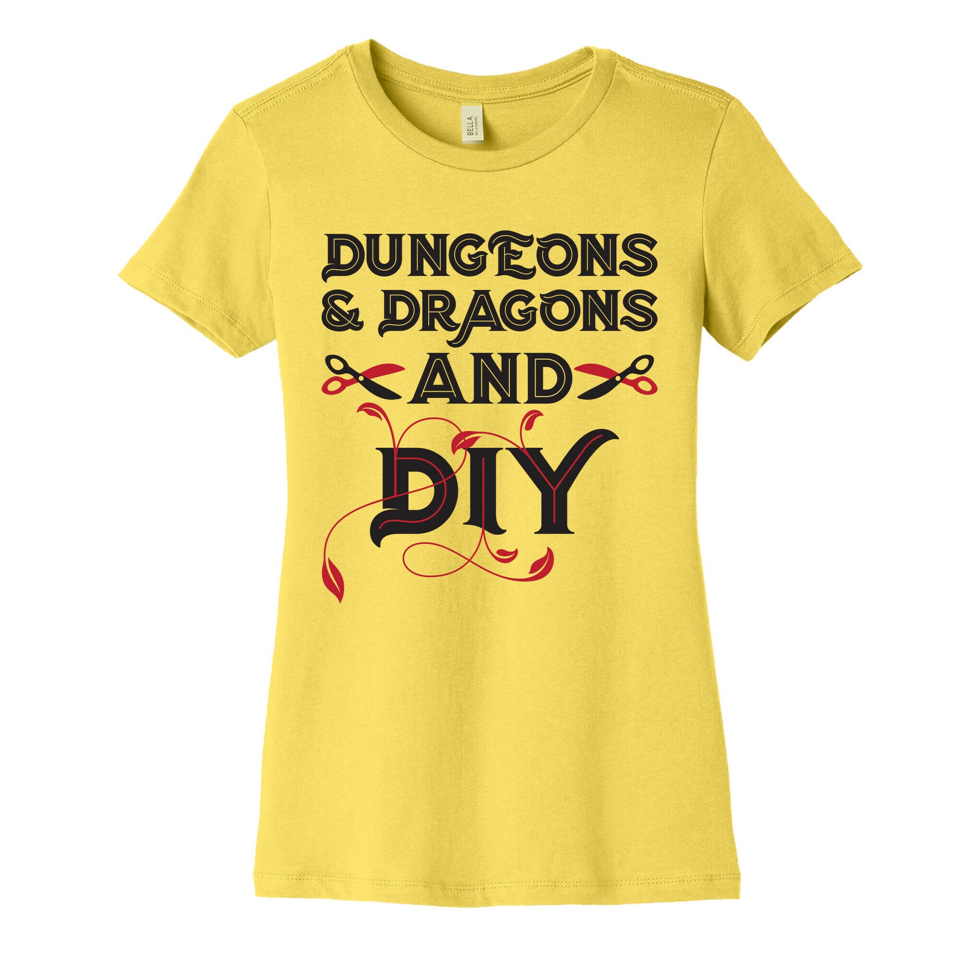 Dungeons & Dragons And DIY Women's Cotton Tee