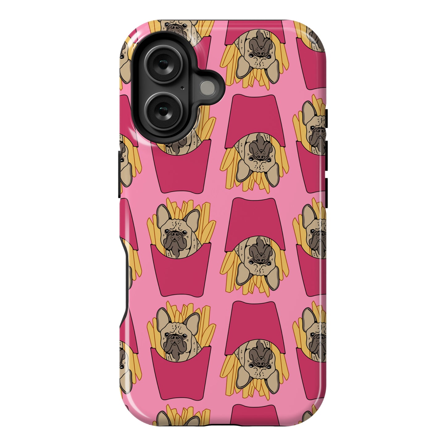 French Fry French Bulldog Pattern Phone Case