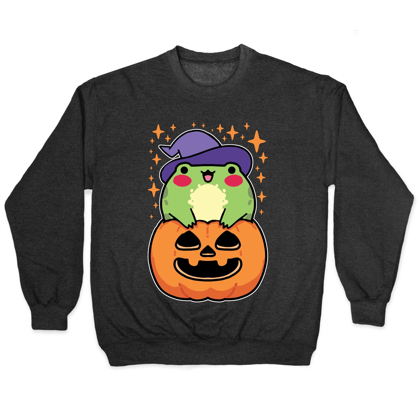 Cute Halloween Frog Crewneck Sweatshirt