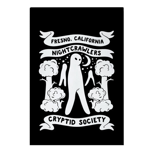 Fresno Nightcrawlers Cryptid Society Garden Flag