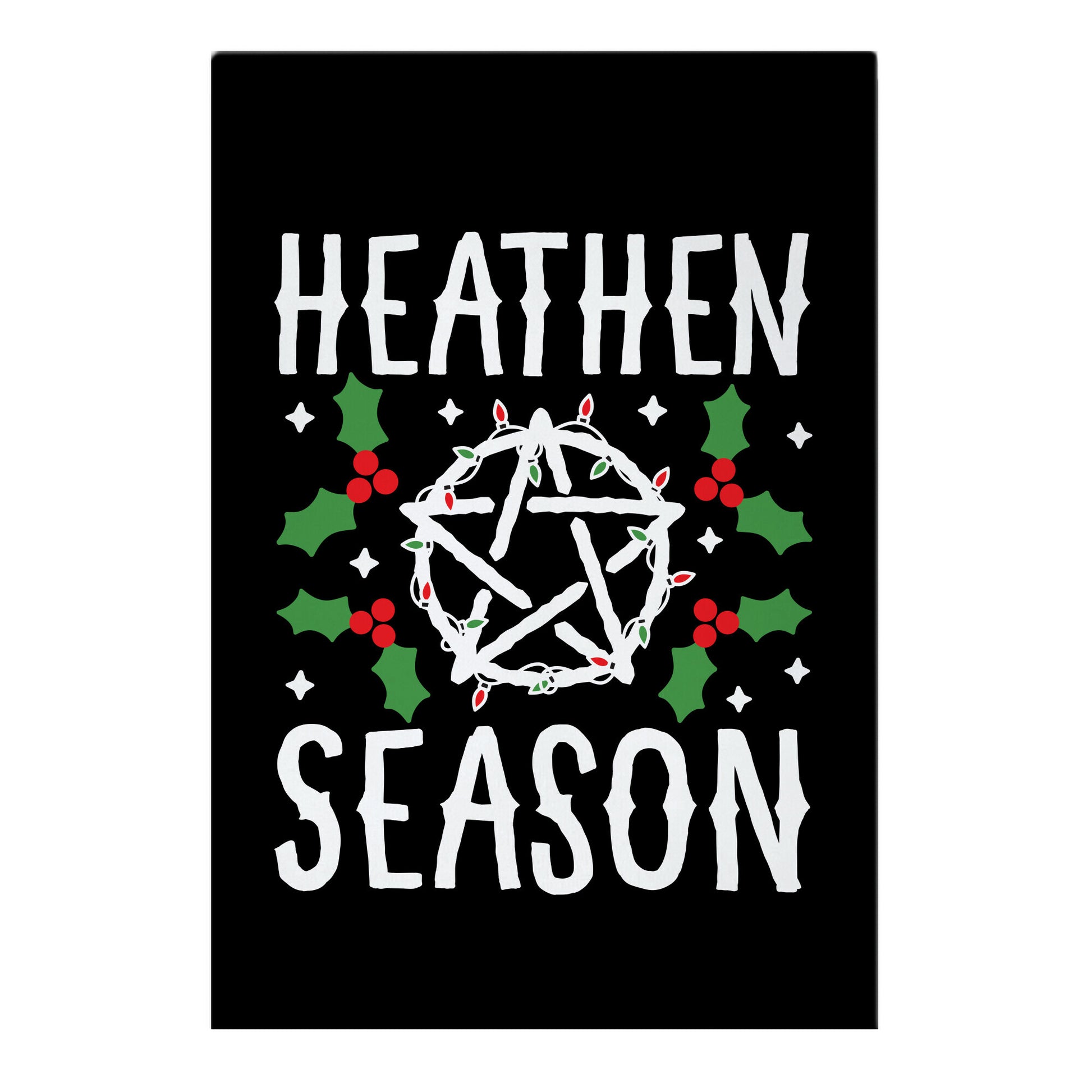 Heathen Season Christmas Garden Flag