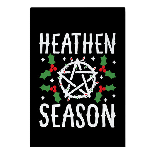 Heathen Season Christmas Garden Flag