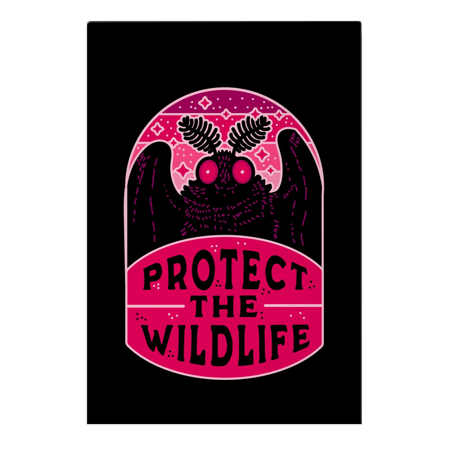 Protect the Wildlife (Mothman) Garden Flag