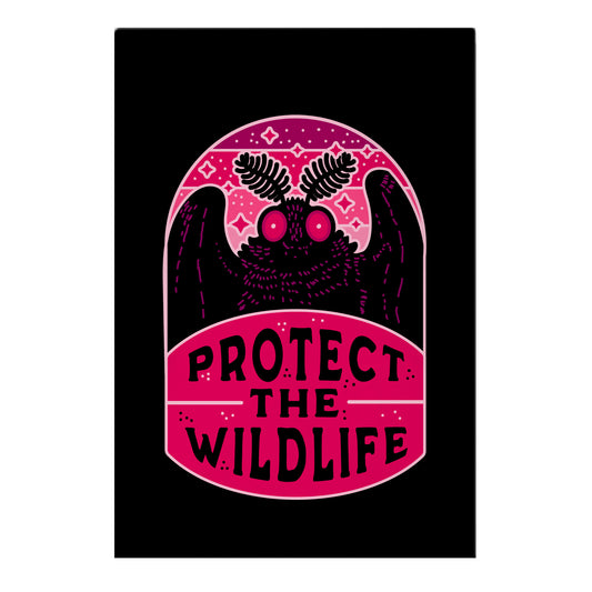 Protect the Wildlife (Mothman) Garden Flag