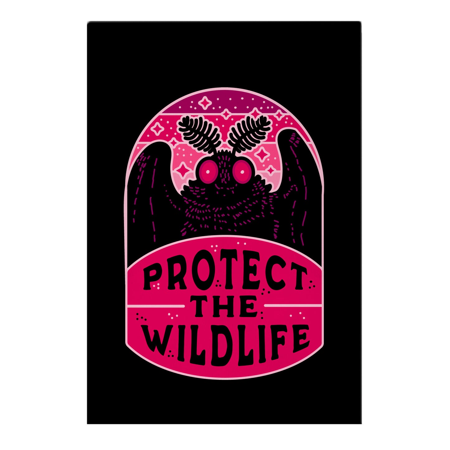 Protect the Wildlife (Mothman) Garden Flag