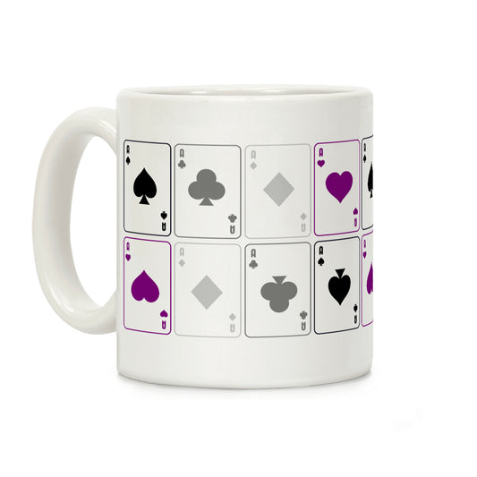 Asexual Aces Pattern Coffee Mug