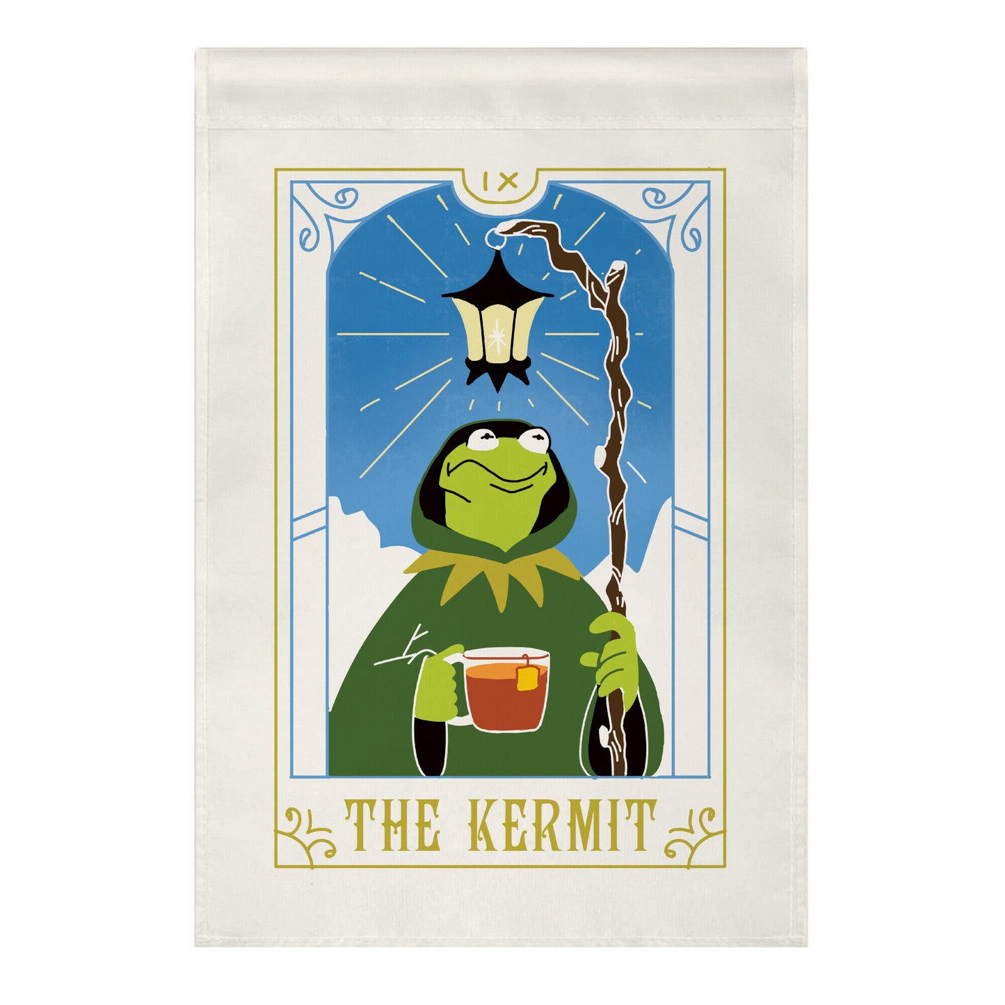 The Kermit Tarot Card Garden Flag