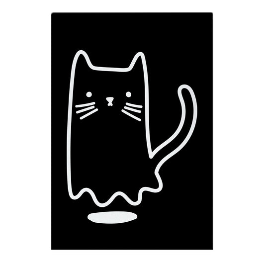 Ghost Cat Garden Flag