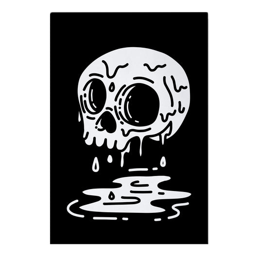 Melting Skull Garden Flag