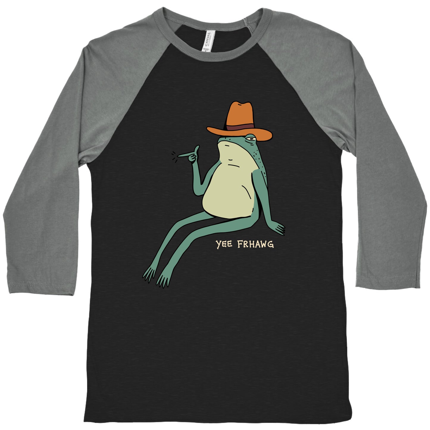 Yee Frhawg Frog Baseball Tee