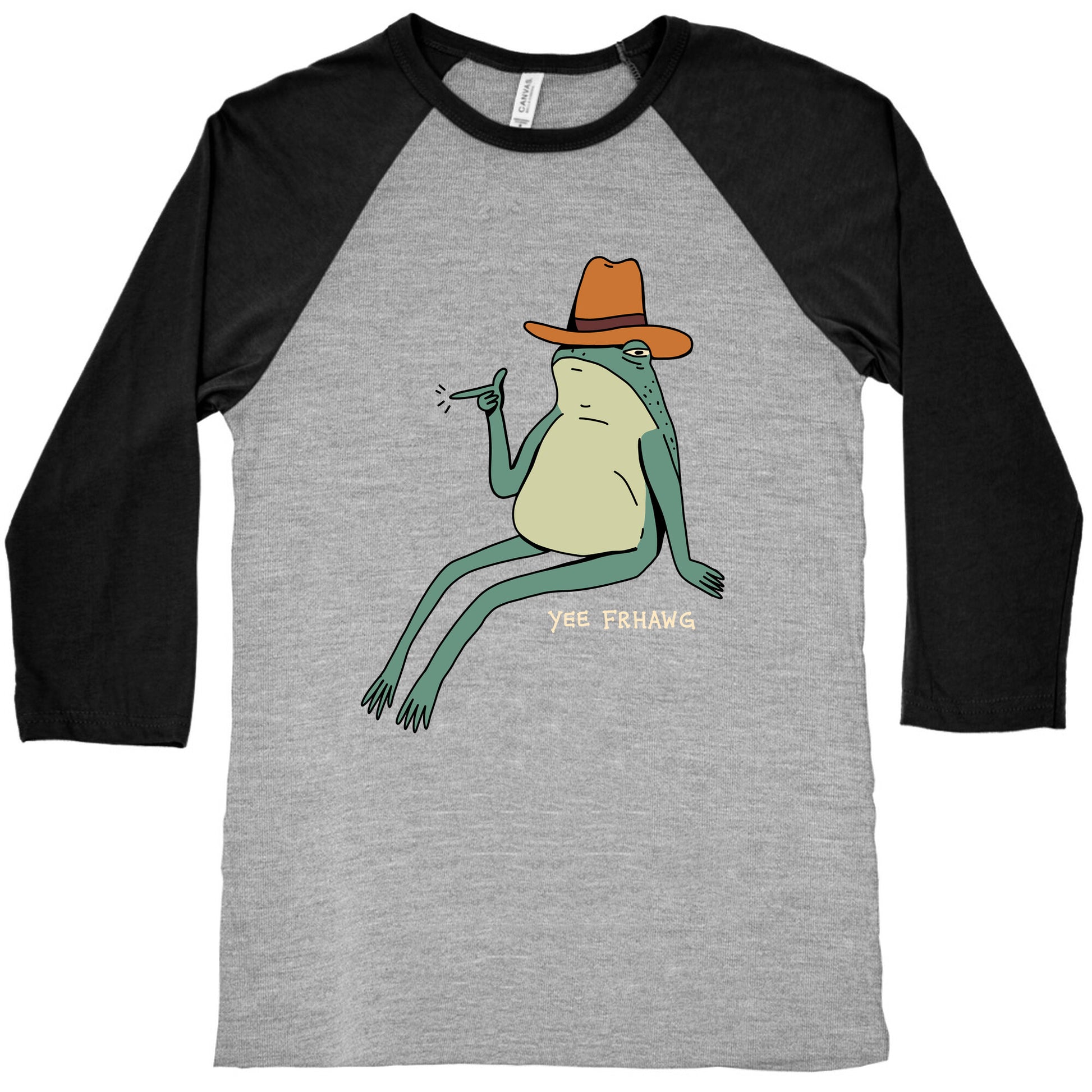 Yee Frhawg Frog Baseball Tee