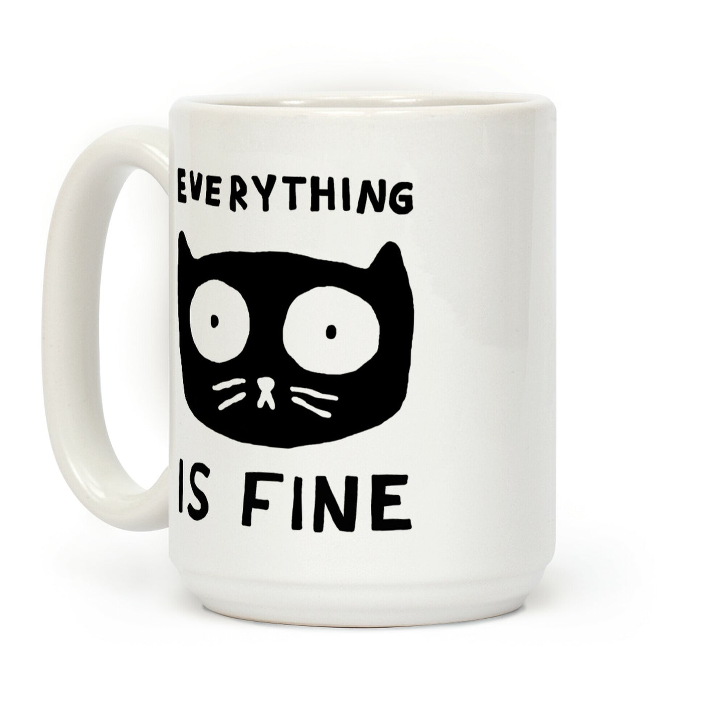 Everything Is Fine Cat Coffee Mug