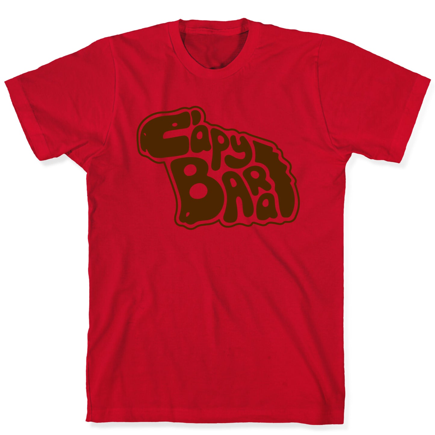 Capybara Font Illustration T-Shirt