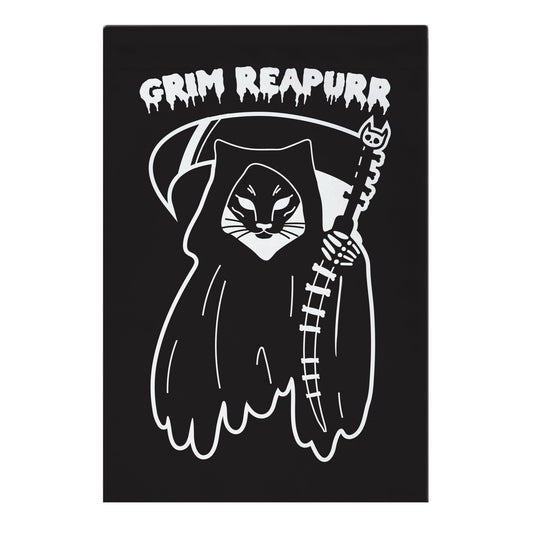 Grim Reapurr Cat Garden Flag
