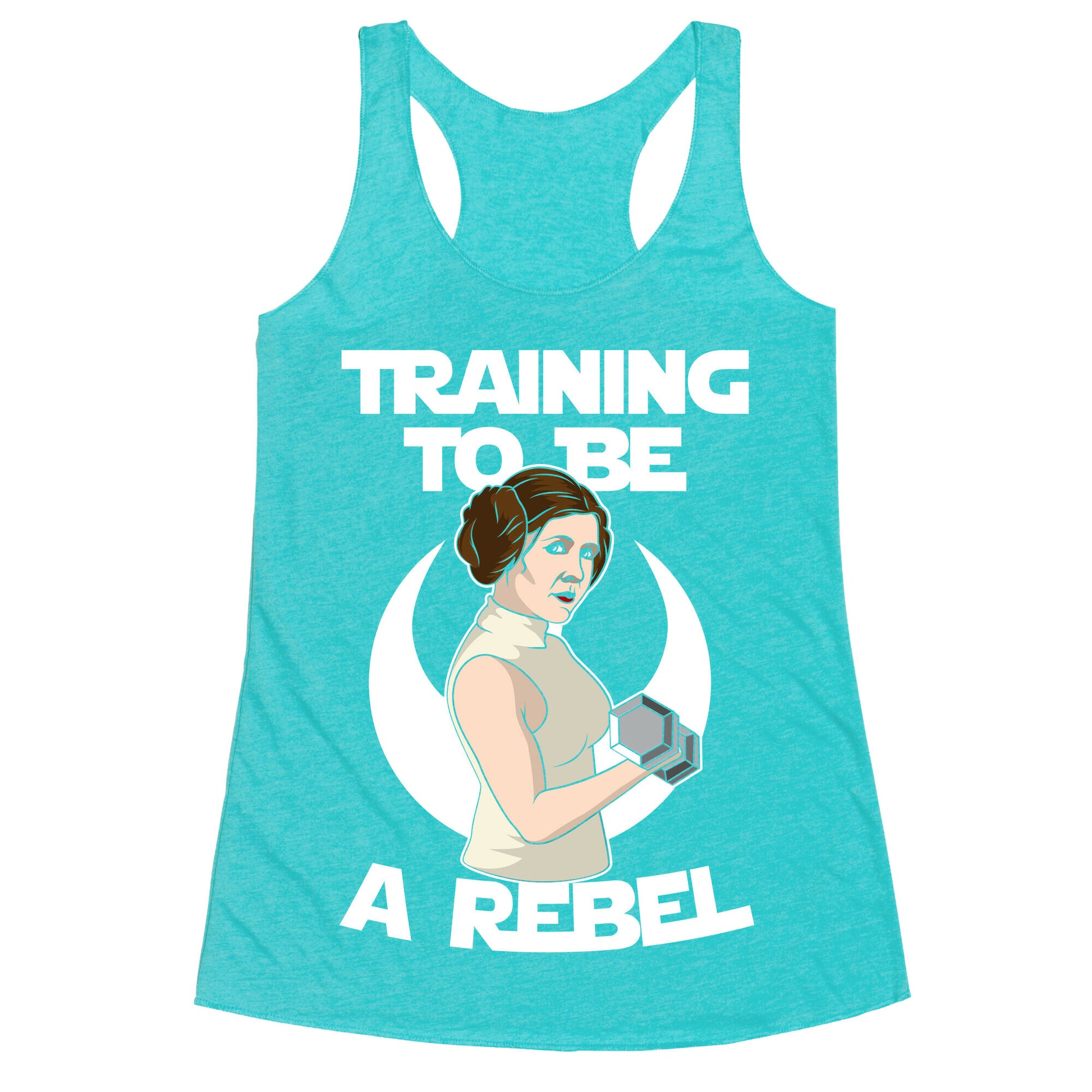 Training To Be A Rebel Racerback Tank